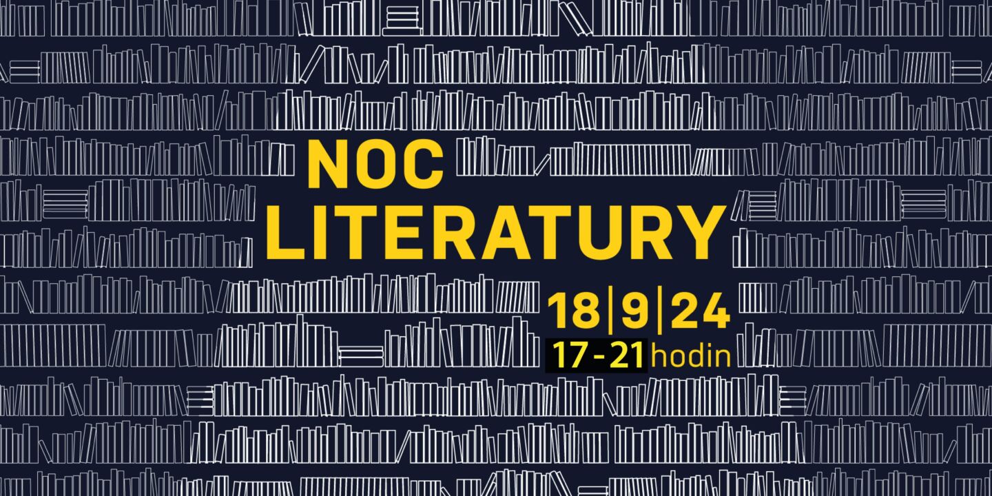 Noc literatury se uskuteční 18. září 2024 od 17:00 do 21:00
